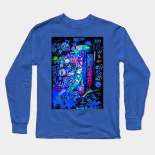 Street Tag Graffiti Stickers NYC Long Sleeve T-Shirt